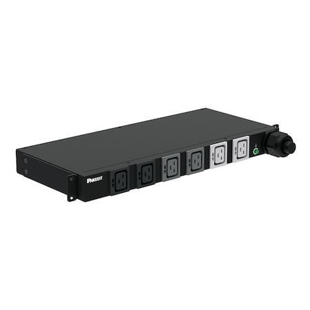 Panduit BASIC PDU, 50AMP, (6)C19, HUBBELL CS8265C-3M, BLACK P06B48M